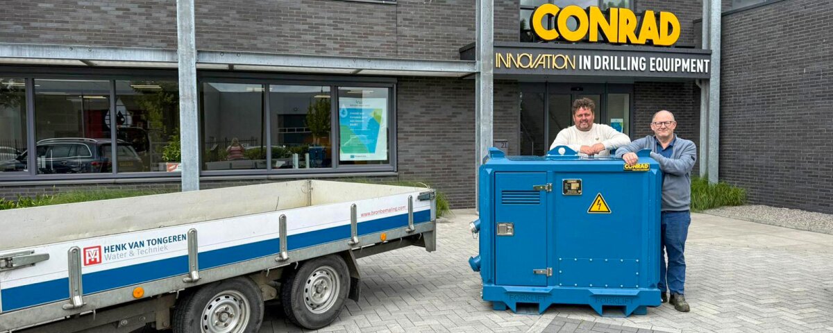 Van Tongeren breidt uit met de elektrische CCP 50 spoelpomp voor bronbemaling Conrad Stanen B.V.