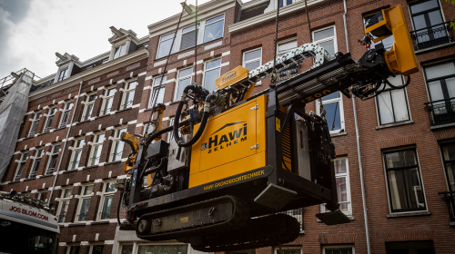 IN THE HEART OF AMSTERDAM, THE CONRAD BOXER 120 FOR SOIL ENERGY.