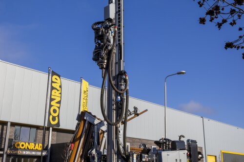 Boxer 200 DA met dubbele boorkop en CCR 1000 voor Fendesack Geotechnik